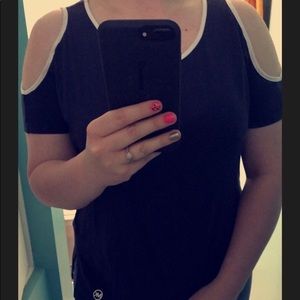 NEW Michael Kors cold shoulder top